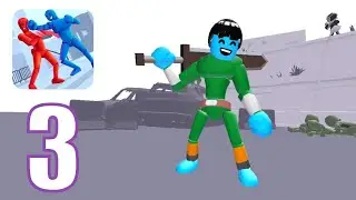 Stickman Ragdoll Fighter | Gameplay 3 | Level 31-50 (Rock Lee Skins) 