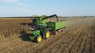 Őszi betakarítások. John Deere S770i. Napraforgó és kukorica aratás. John Deere team