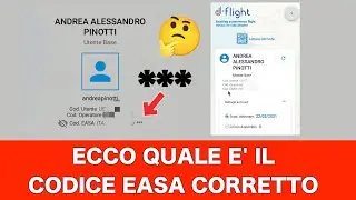 ECCO QUALE E' IL CODICE EASA CORRETTO DA METTERE SUL DRONE
