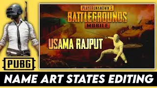 Trending  Pubg Name Art States Editing | Pubg Lover Name Art States | Usama Rajput.