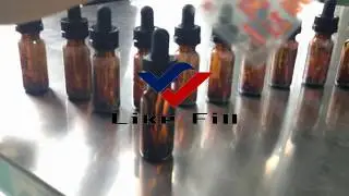 [ LikeFill ] Automatic high speed 5ml amber glass dropper bottle labeling machine