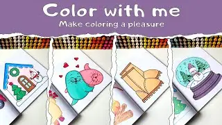 42-Minute Coloring of Multiple Pages &mdash; Creative & Relaxing Art Time 🎨✨