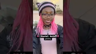 PASTEL GOTH 💗💀 #pastelgoth #egirl #alternative #alt #ootd #fitcheck #altgirl #blackgirlmagic