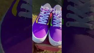 Color Changing Vans Done By PoohDaDon #colorchanging #vans #customshoes #artist #purple #pink