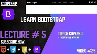Create a Responsive Navbar with Bootstrap | Step-by-Step Tutorial