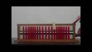 3B20.35 Hand Crank Longitudinal Wave Machine with marked position