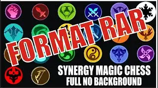 No  Background !!! Logo Synergy Magic Chess MLBB