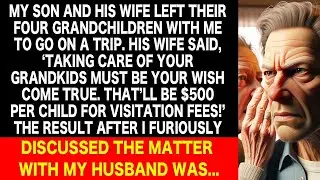 My son and his wife left their 4 kids with me for a trip and demanded money. I got furious and I...