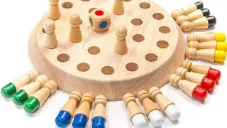 Kids Toys Review: Stack & Tumble Dominoes + Wooden Memory Chess | Fun Learning Toys!