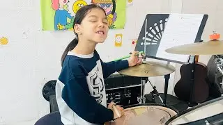 Mumu practice to play Bones and adding fills in to the songs also
