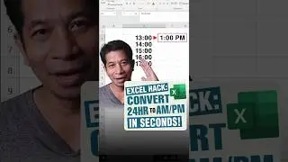 Convert 24HR to AM/PM in Excel (SO EASY!) ⏰💡