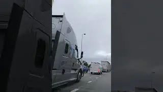 Depict a Traffic Jam Multi Lane Highway On Overcast Day [Washington State USA]