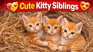 Heartwarming Moment: Mother Cat Feeding Kittens 🐾 | @DomesticPetLovers