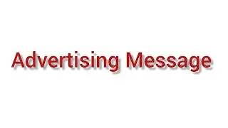 Advertising Message