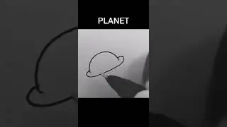 drawing planet simple #howtodraw #drawing #simpledrawing #planet