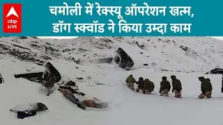 Chamoli Avalanche: सेना, NDRF के साथ डॉग स्क्वॉड के जवानों का काफी मशक्कत करनी पड़ी | ABP LIVE