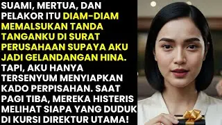 SUAMI PALSUKAN TTD DEMI PELAKOR, TAPI TUNGGU KADOKU! MEREKA SYOK LIHAT SIAPA DUDUK DI KURSI BOS!