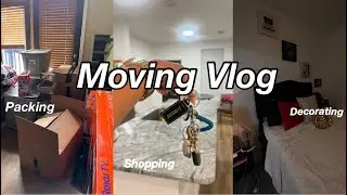 Moving Vlog  | getting the keys, apartment shopping, deep cleaning, decorating| NCAT EDITION