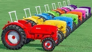 FS22 GARAGE MOD ! Transporting Mini Tractors on BIG GARAGE - with Colors