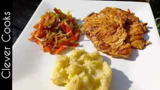Chicken Steak with Stir Fried Vegetables - Chicken Steak Recipe || Clever Cooks ||