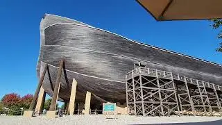 The outside of the Ark Encounter, Williamstown, KY in mid October
