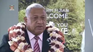 Fijian Prime Minster announces and unveils the COP 23 logo