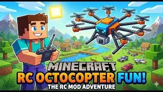 Minecraft RC Octocopter FUN! 🚁 The RC Mod Adventure