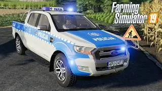 FS19 - Ford Ranger - Polish POLICE CAR - NEW CAR MOD for Farming Simulator 2019 ROLEPLAY
