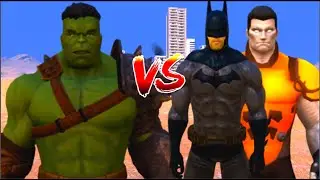 100 Hulk vs 1000 BatMan and 1000 Colossus (Marvel vs Dc)