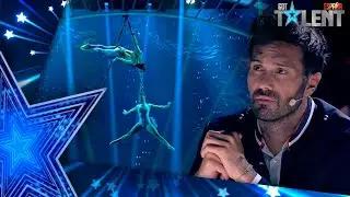 Estos ACRÓBATAS se TATÚAN el logo del programa en sus brazos | Semifinal 04 | Got Talent España 2021