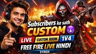 #spear #minecraft #fflive #freefirelive #cyborg &ldquo;Custom Room Live 🔥 | Subscribers Only 😈 | Free Fire
