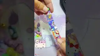 Sanrio DIY Bracelet, Part 3 #sanrio #kuromi #kuromilover #diycrafts #sticker #dailyshorts #bracelet