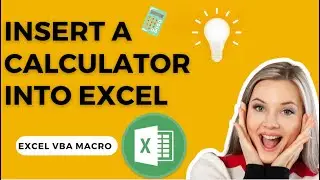 How to insert a calculator in Excel | Open a calculator | VBA Macro | Advanced Excel | Easy Tutorial