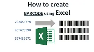 How to create BARCODE using Excel? Watch this
