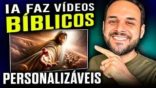 ESTA IA CRIA VÍDEO BÍBLICOS EM MINUTOS E PERSONALIZAVEIS crie seu cana dark com ia no youtube