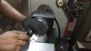 How to set Molybodem wire in the wire cut machine Model 7735