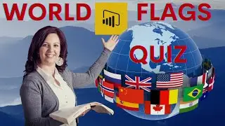 How to Create a World Flag Quiz in Power BI - World Flags Quiz [ Power BI Projects ]
