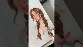 Beauty 🩷🎀 #art #sketchbook #draw #drawing #sketch #artist #satisfying #artwork #asmr