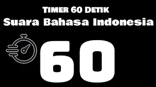 Timer Stopwatch 60 detik  dengan suara Bahasa Indonesia
