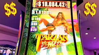 2ND SPIN BONUS ON NEW TARZAN SLOT!!!!!!!!!