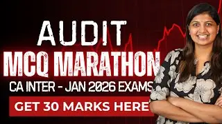 AUDIT MCQ MARATHON - ca inter - Jan 2026