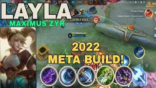 META BUILD! LAYLA OP BEST BUILD 2022 | FULL CRITICAL DAMAGE! BEST BUILD AND EMBLEM | MLBB