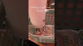 Making a self care basket ✿ #preppy #selfcare #basket #target #youtubeshorts