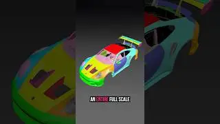 3D-печатный Porsche GT3 RS 🤯 #3dпечать #porsche #суперкары #сделай сам