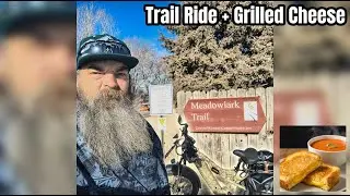 E Bike Meadowlark Trail and Grilled Cheese and Tomato Soup