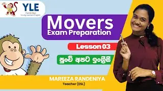 Lesson 03 | Cambridge Movers- Reading & Writing Part 3 | English + Sinhala Lessons for Kids