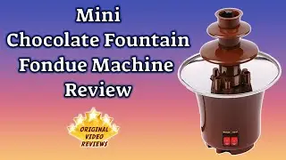 Mini Chocolate Fountain Fondue Machine Review 🍫⛲