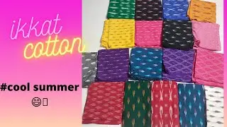 Ikkat cotton fabric for cooldown the summer |opening video | bulk available  | latest ikkat collctn😍