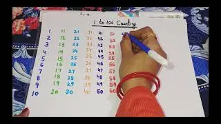 Write and learn 1-100 counting। Numbers writing practice । 1 to 100 । Kids vedio।#kidseducatio 