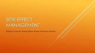 Side Effect Management: Cardiovascular Toxicities